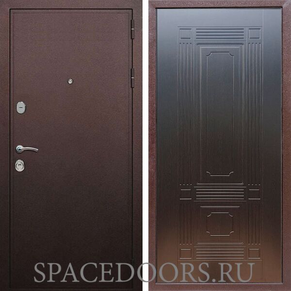 Входная дверь REX 5А Медный антик ФЛ-2 венге 6 мм