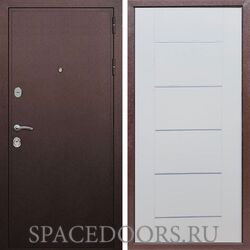 Входная дверь REX 5А Медный антик B03 молдинги белый ясень