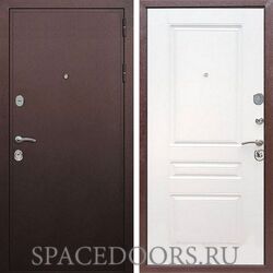 Входная дверь REX 5А Медный антик ФЛ-243 белый ясень
