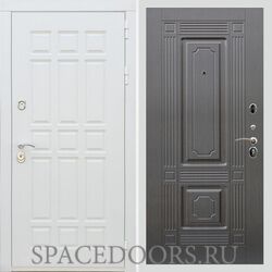 Входная дверь REX 8 Шагрень Белая ФЛ-2 венге 16 мм