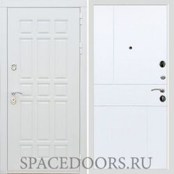 Входная дверь REX 8 Шагрень Белая ФЛ-290 силк сноу