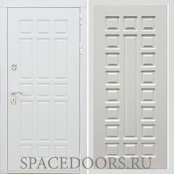Входная дверь REX 8 Шагрень Белая ФЛ-183 белый ясень