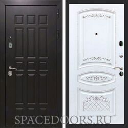 Входная дверь REX 8 венге ФЛ-317 белая патина серебро