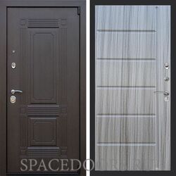 Входная дверь REX 9 венге ФЛ-102 Сандал серый