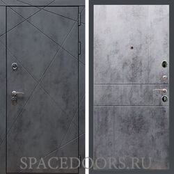 Входная дверь REX 13 Бетон ФЛ-290 бетон темный