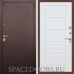 Входная дверь REX Лайт 3К Медный антик ФЛ-39 Силк сноу