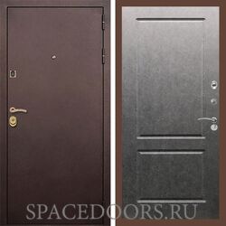 Входная дверь REX Лайт 3К Медный антик ФЛ-117 штукатурка графит