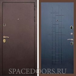 Входная дверь REX Лайт 3К Медный антик ФЛ-289 ясень черный