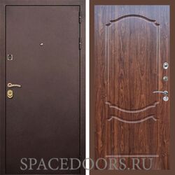 Входная дверь REX Лайт 3К Медный антик ФЛ-130 Мореная береза