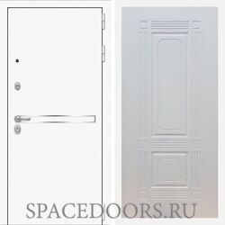 Входная дверь REX Лайн Вайт ФЛ-2 ясень белый 6 мм