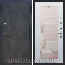 Входная дверь REX Премиум 290 бетон темный пастораль силк сноу