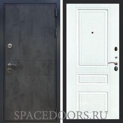 Входная дверь REX Премиум 290 бетон темный ФЛ-243 силк сноу