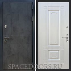 Входная дверь REX Премиум 290 бетон темный ФЛ-2 Лиственница