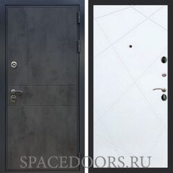 Входная дверь REX Премиум 290 бетон темный ФЛ-291 силк сноу