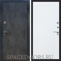 Входная дверь REX Премиум 290 бетон темный ФЛ-119 Силк сноу
