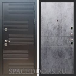 Входная дверь REX Премиум ФЛ-185 ФЛ-290 бетон темный