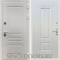 Входная дверь REX Премиум H белая ФЛ-2 Лиственница