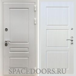 Входная дверь REX Премиум H белая ФЛ-3 Лиственница