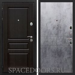 Входная дверь REX Премиум H венге ФЛ-290 бетон темный