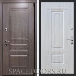 Входная дверь REX Премиум S ФЛ-2 Сандал белый
