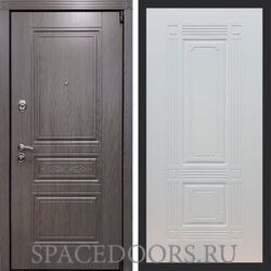 Входная дверь REX Премиум S фл-2 ясень белый 6 мм
