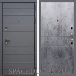Входная дверь REX 14 силк титан ФЛ-290 бетон темный