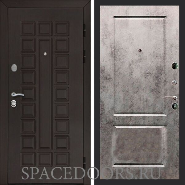 Входная дверь REX Сенатор Кале ФЛ-117 бетон темный
