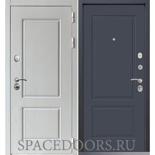 Входная дверь Command Doors Chalet White 05 Графит Серый