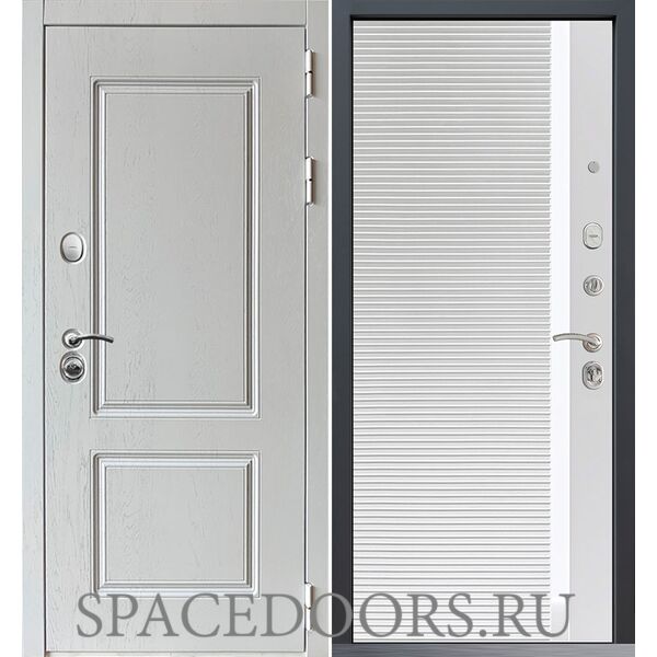 Входная дверь Command Doors Chalet White 30Б белый матовый