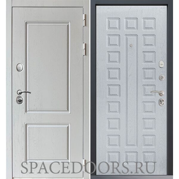Входная дверь Command Doors Chalet White 01 альберо браш грей