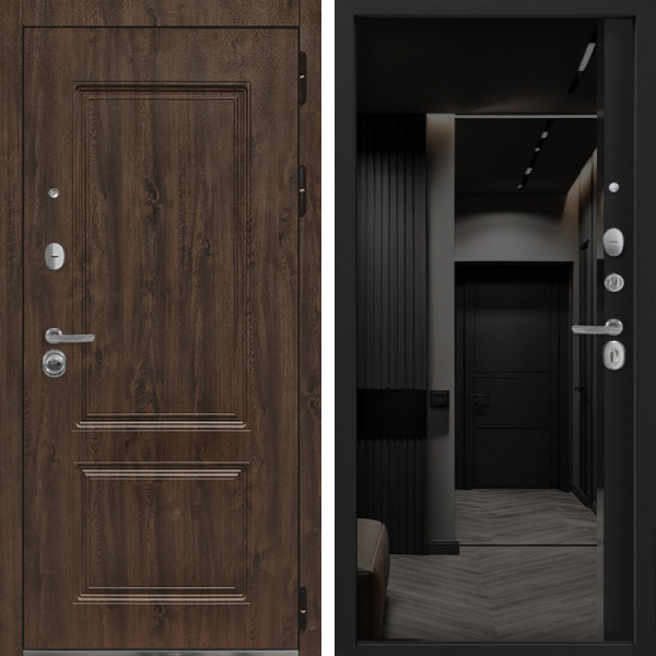 Входная дверь Command Doors Chalet 116Z Черный кварц