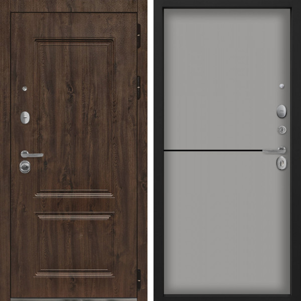 Входная дверь Command Doors Chalet 12 Грей софт