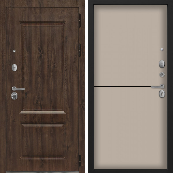 Входная дверь Command Doors Chalet 12 Капучино софт
