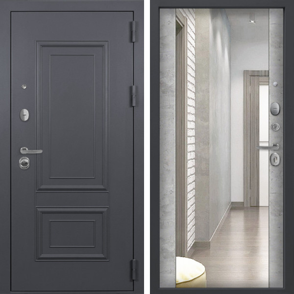Входная дверь Command Doors Честер 3Z Бетон молочный