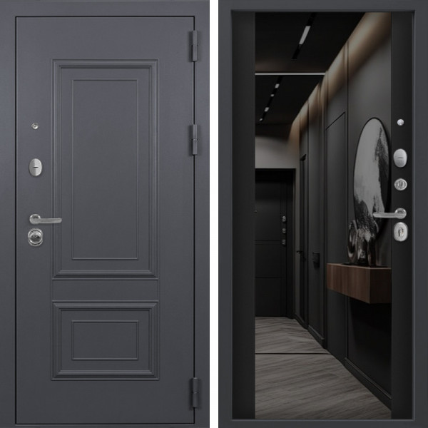 Входная дверь Command Doors Честер 3Z Черный кварц