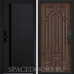 Входная дверь Command doors Cyber Horizon 17.02 Темный Дуб