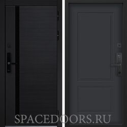 Входная дверь Command doors Cyber Horizon 05 Графит Серый