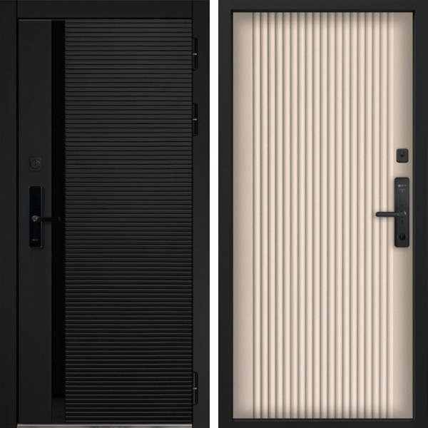 Входная дверь Command Doors Cyber Horizon 11 Капучино софт