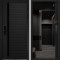 Входная дверь Command Doors Cyber Horizon 116Z Черный кварц