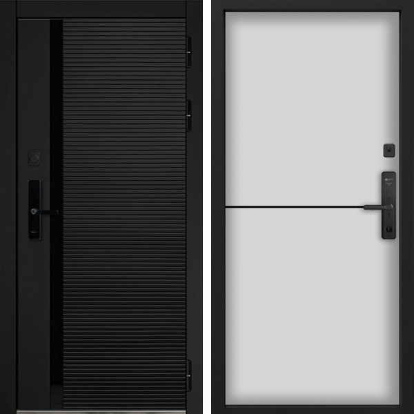 Входная дверь Command Doors Cyber Horizon 12 Белый матовый