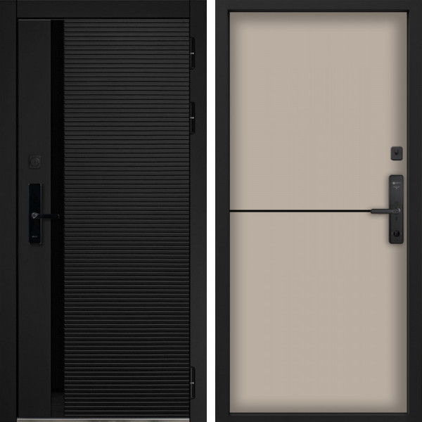 Входная дверь Command Doors Cyber Horizon 12 Капучино софт