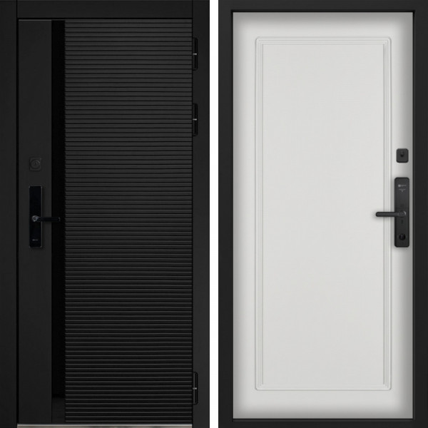 Входная дверь Command Doors Cyber Horizon 38 Белый матовый