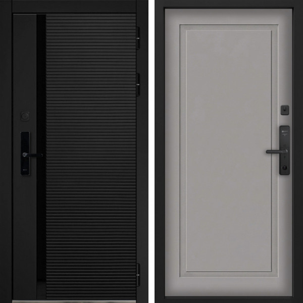 Входная дверь Command Doors Cyber Horizon 38 Грей софт