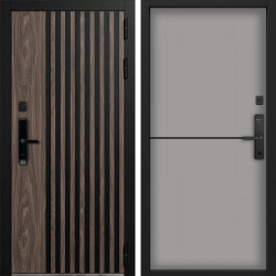 Входная дверь Command Doors Cyber Лофт 12 Грей софт