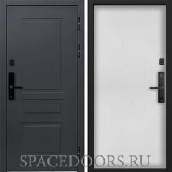 Входная дверь Command doors Cyber lord 00 Белый матовый