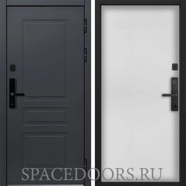 Входная дверь Command doors Cyber lord 00 Белый матовый