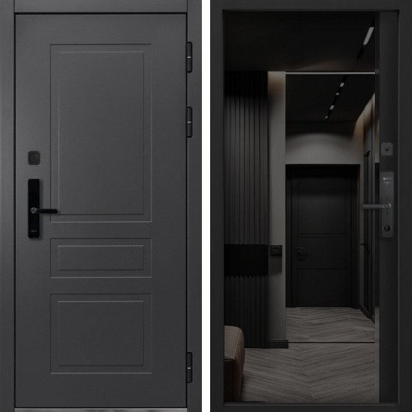 Входная дверь Command Doors Cyber lord 116Z Черный кварц