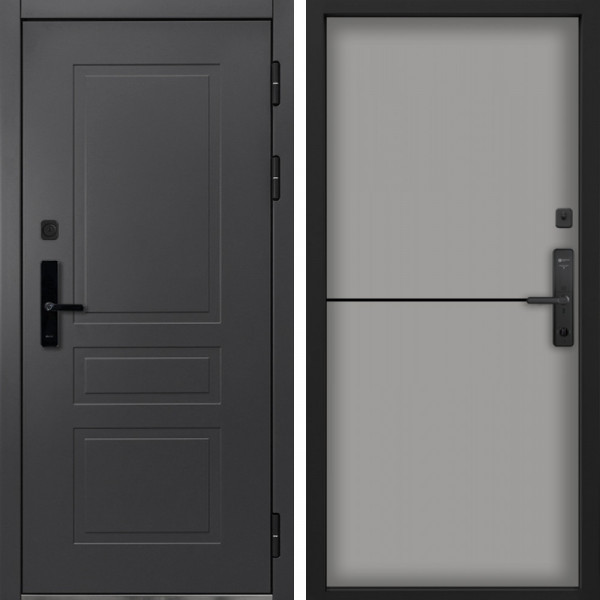 Входная дверь Command Doors Cyber lord 12 Грей софт