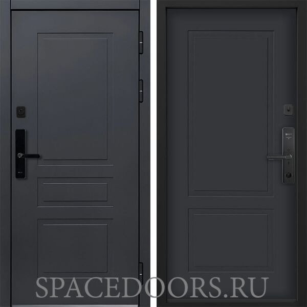 Входная дверь Command doors Cyber lord 05 Графит Серый