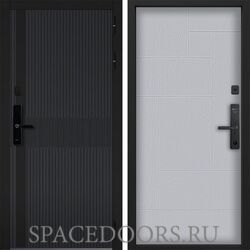 Входная дверь Command doors cyber matrix grey 46 Альберо Браш